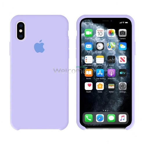 Silicone case for iPhone XS Max (39) elegant purple