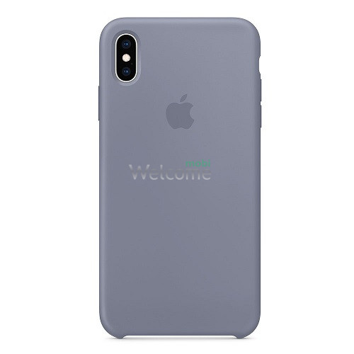 Silicone case for iPhone XS Max (28) lavender grey