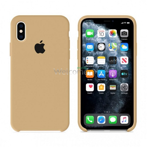 Silicone case for iPhone XS Max (29) gold