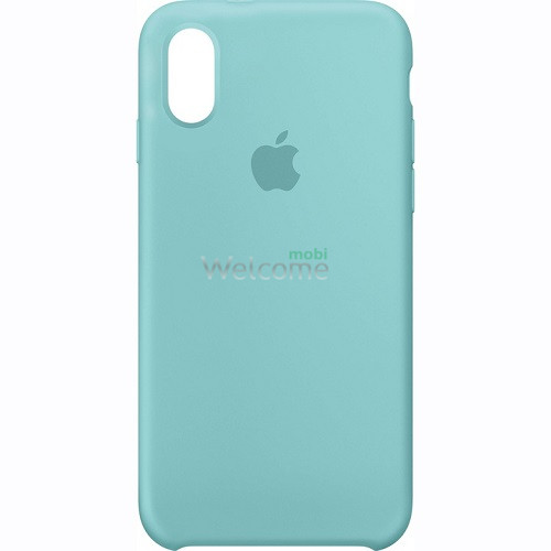 Silicone case for iPhone XS Max (17) turquoise