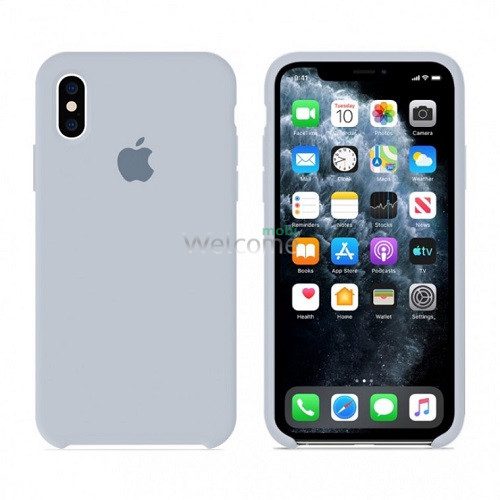 Silicone case for iPhone XS Max (26) mist blue