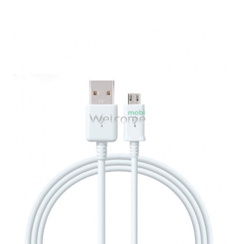USB кабель Xiaomi microUSB, 2A 0.8м білий (оригінал)