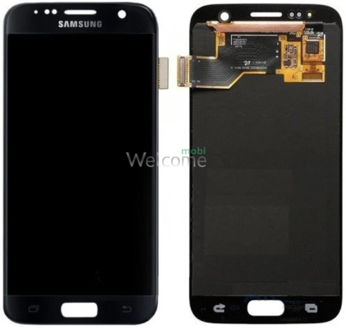 Дисплей Samsung SM-G930F Galaxy S7 в зборі з сенсором black (оригінал переклей)