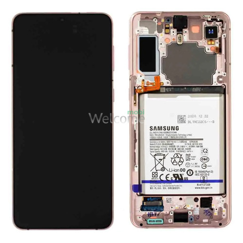Дисплей Samsung SM-G996 Galaxy S21 Plus в зборі з сенсором, рамкою та АКБ Phantom Violet service orig