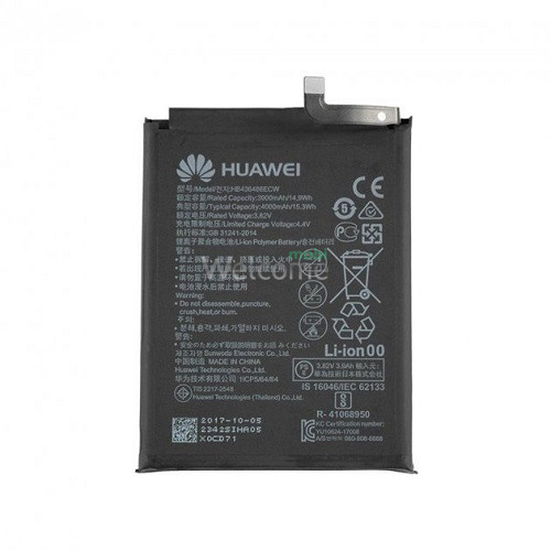 АКБ Huawei Honor 9X,Mate 10,Mate 20,P20,P20 Pro (HB436486ECW) (AAAA) без лого