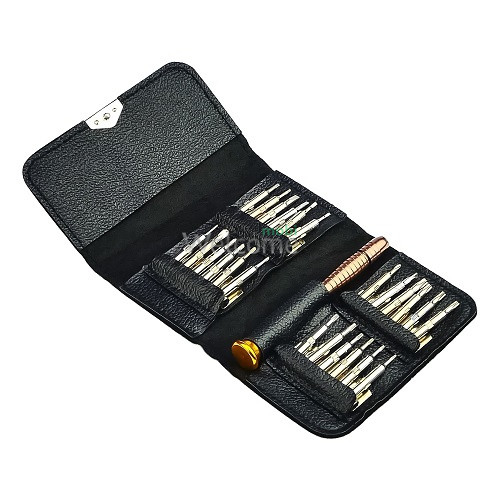 Набор отверток YX-6525,XW-6025 карманный в чехле (ручка, 24 насадки)