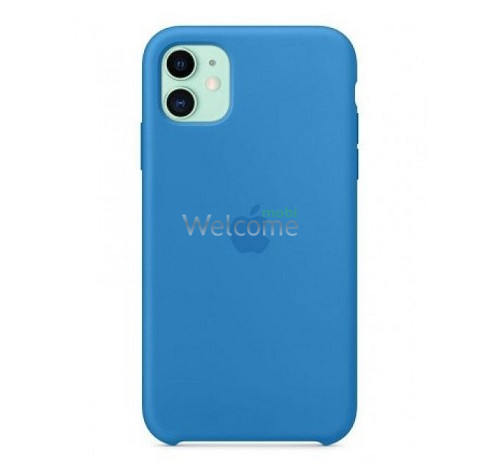 Чехол Silicone case iPhone 11 Surf Blue (Original)