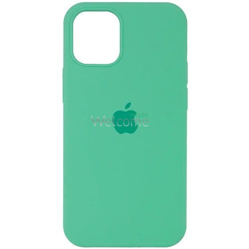 Silicone case for iPhone 13 ( 1) mint (закритий низ)