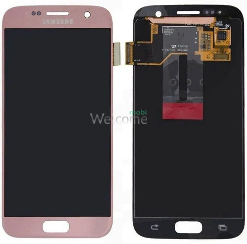Дисплей Samsung SM-G930F Galaxy S7 в зборі з сенсором rose gold service orig
