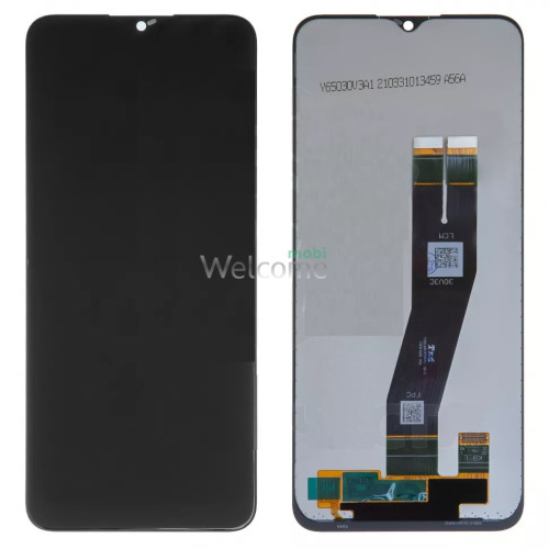 Дисплей Samsung SM-A025G/M025 Galaxy A02s/M02s (2021) в зборі з сенсором black service orig (163x72,5мм)