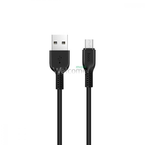 USB кабель HOCO X13 Easy Charged microUSB 2.4A 1m black