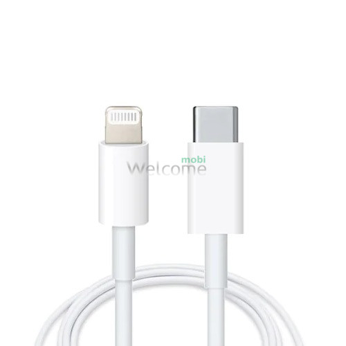 PD кабель Type-C to Lightning Apple iPhone 11/iPhone 12, 1м білий (Foxconn)