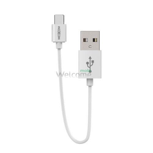 USB кабель Lightning MOXOM CC-50, 2.4A 0.3м білий
