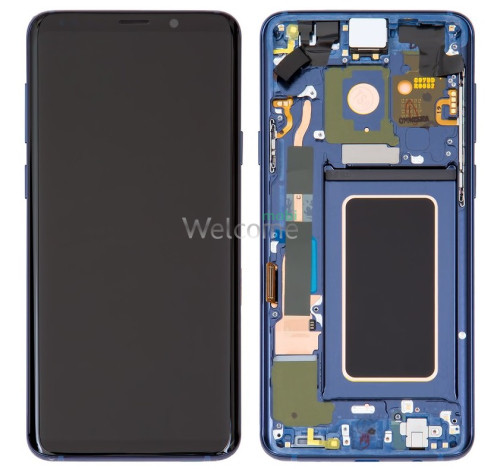 Дисплей Samsung SM-G965FD Galaxy S9 Plus в зборі з сенсором та рамкою Colar Blue service orig