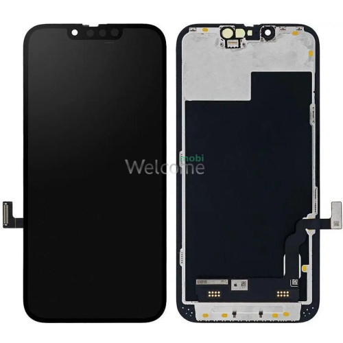 Дисплей iPhone 13 в сборе с сенсором и рамкой black (SL Hard OLED)