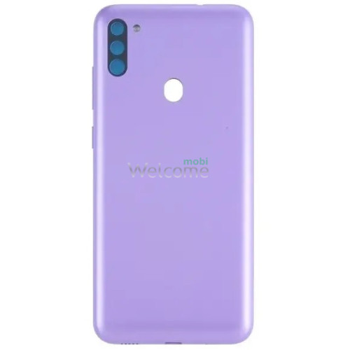 Задня кришка Samsung M115 Galaxy M11 2020 violet (зі склом камери)