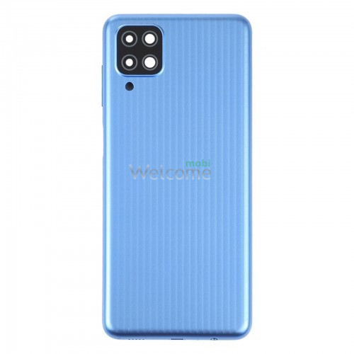 Задняя крышка Samsung M127 Galaxy M12 2021 blue (со стеклом камеры)