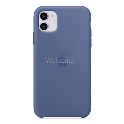 Чехол Silicone case iPhone 11 Linen Blue (Original)