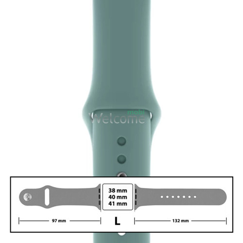 Ремешок силиконовый для Apple Watch 38,40,41 mm размер L (64) Cactus