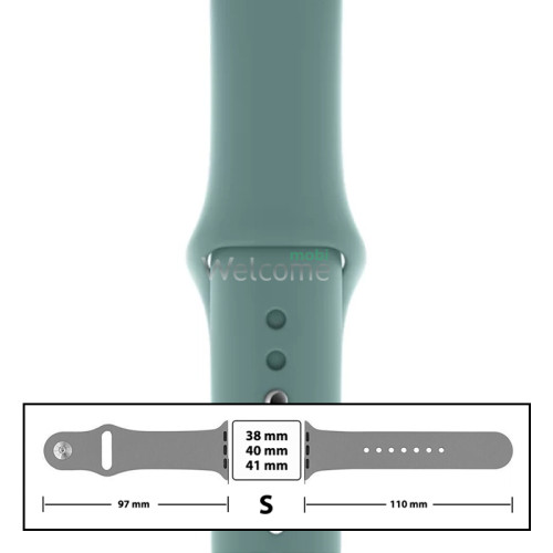 Ремінець силіконовий для Apple Watch 38/40/41 mm розмір S (64) Cactus