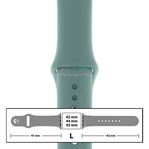 Ремешок силиконовый для Apple Watch 42,44,45 mm размер L (64) Cactus
