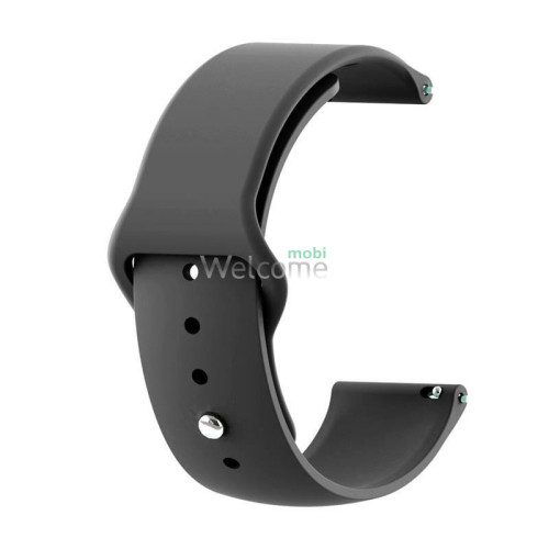 Ремешок силиконовый Samsung Galaxy Watch 20mm Apple watch design Black