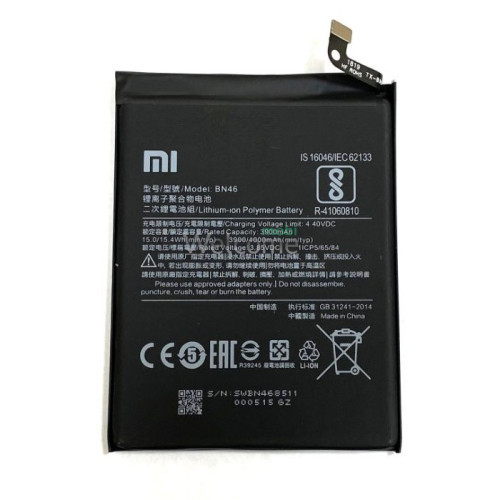 АКБ Xiaomi Redmi Note 6 (BN46) (78.32x62.37x3.74) сервисный оригинал