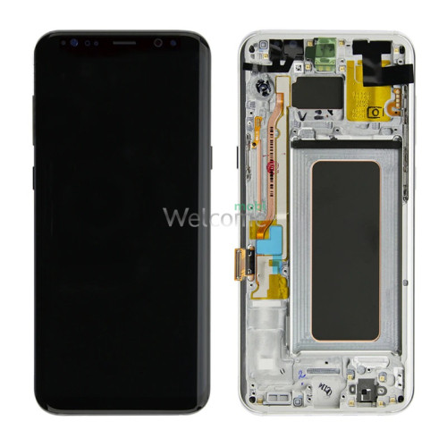 Дисплей Samsung SM-G955FD Galaxy S8 Plus в сборе с сенсором и рамкой Orchid Gray (оригинал переклей)
