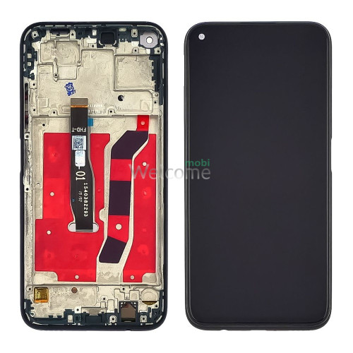 Дисплей Huawei P40 Lite/Nova 5i/Nova 7i/P20 Lite 2019 в зборі з сенсором та рамкою Midnight Black