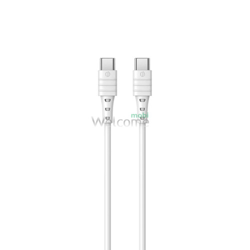 PD кабель Type-C to Type-C Remax RC-068C Zeron Series Elastic 65W, 1m white