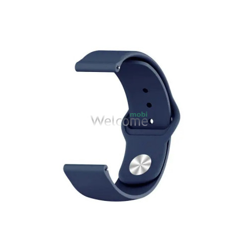 Ремінець силіконовий Samsung Galaxy Watch 20mm Apple watch design Dark Blue