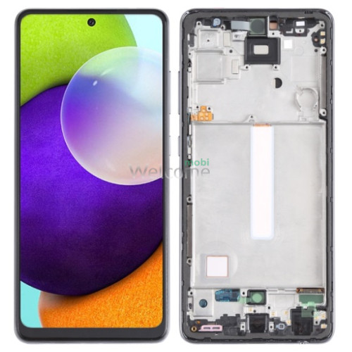 Дисплей Samsung SM-A525,A528 Galaxy A52,A52s (2021) в сборе с сенсором и рамкой white OLED 