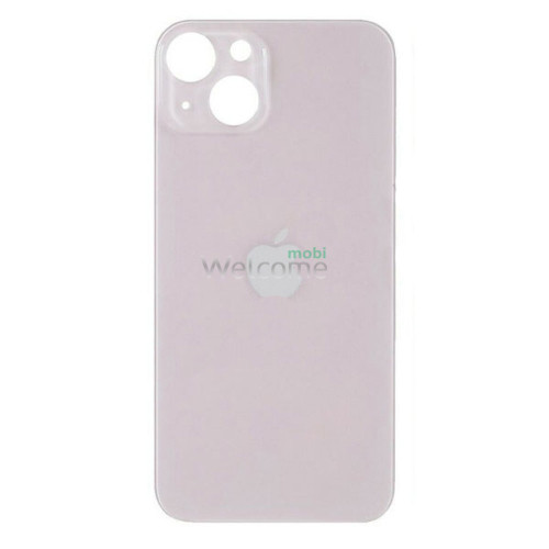 Задняя крышка (стекло) iPhone 13 mini pink (big hole)