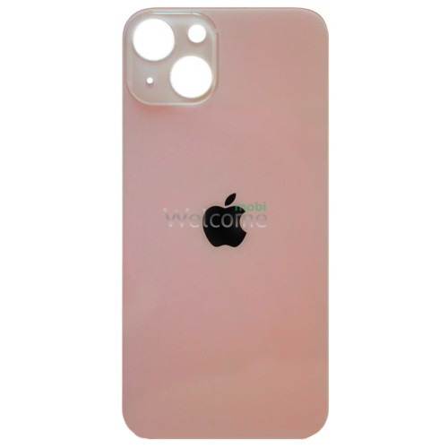 Задняя крышка (стекло) iPhone 13 pink (big hole)