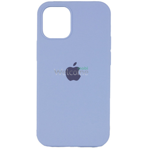 Silicone case for iPhone 14 Pro ( 5) lilac (закрытый низ)