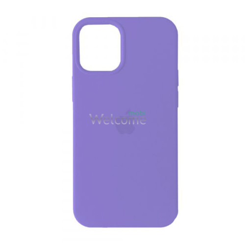 Silicone case for iPhone 14 Pro Max ( 5) lilac (закритий низ)