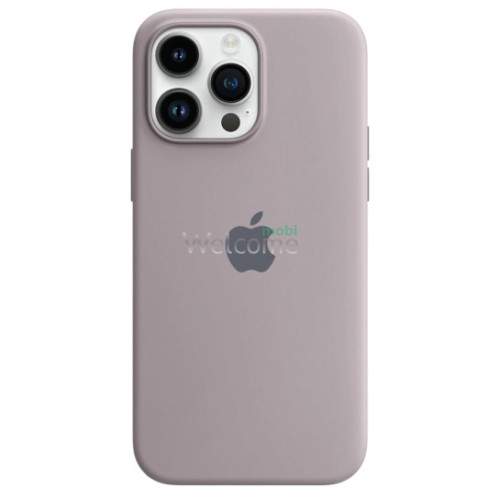 Silicone case for iPhone 14 Pro Max ( 7) lavender (закрытый низ)