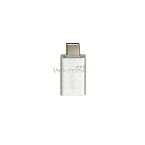 Перехідник Remax RA-OTG Lesy USB 3.0 (F) to Type-C (M) silver