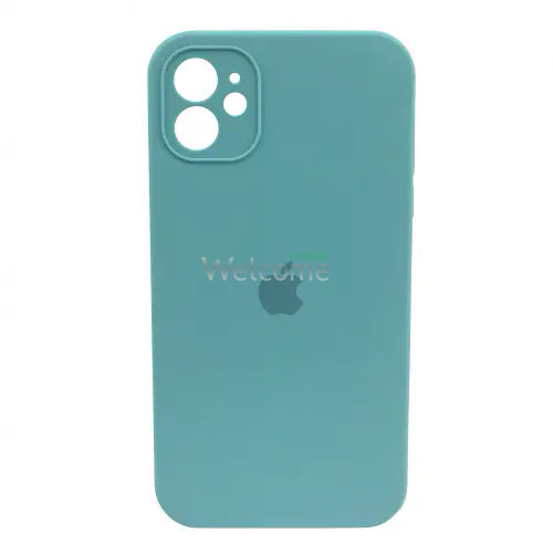 Silicone case for iPhone 11 ( 3) Sea Blue (квадратный) square side 