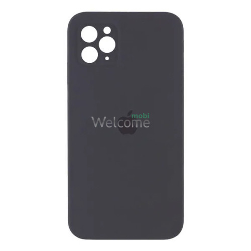 Silicone case for iPhone 11 Pro Max (28) Gray (квадратный) square side 