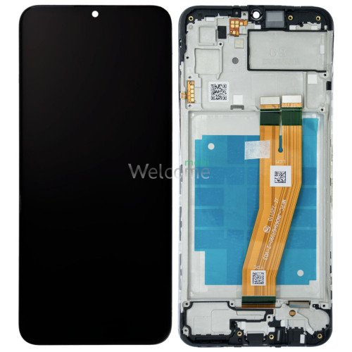 Дисплей Samsung SM-A035G Galaxy A03 (2021) в зборі з сенсором та рамкою black service orig