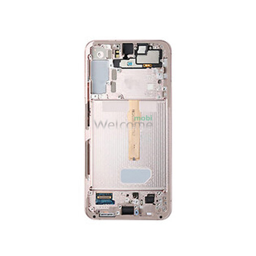 Дисплей Samsung SM-S906 Galaxy S22 Plus (2022) в зборі з сенсором та рамкою Pink Gold service orig