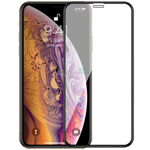 Скло iPhone XR (2018)/11 6.1 (0.3 мм, 6D, чорне) без упаковки