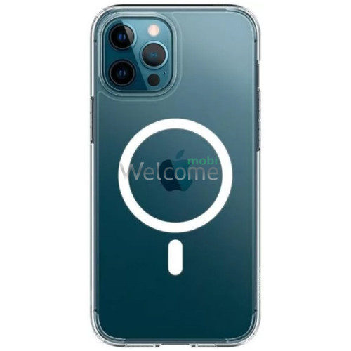 Чехол силиконовый Magsafe iPhone 11 Pro Max (прозрачный)