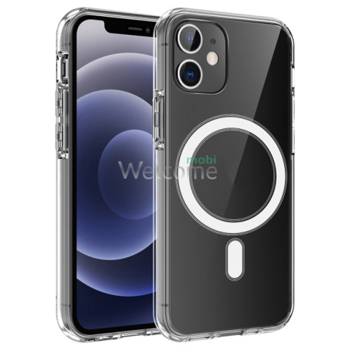 Чехол силиконовый Magsafe iPhone 12 mini (прозрачный)