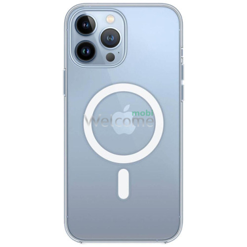 Чехол силиконовый Magsafe iPhone 13 Pro Max (прозрачный)