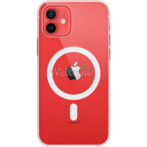 Чехол силиконовый Magsafe iPhone 12,iPhone 12 Pro (прозрачный)