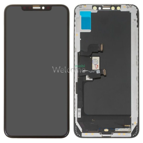 Дисплей iPhone XS Max в зборі з сенсором та рамкою black (JK in-cell TFT AAA+)