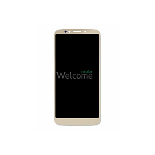 Дисплей Motorola XT1922 Moto G6 Play/E5 в зборі з сенсором gold (151мм)