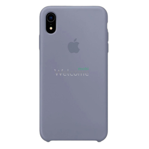 Чехол Silicone case iPhone XR Lavander Grey (Original)
